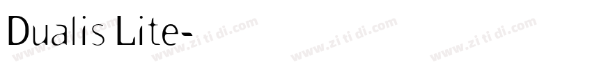 Dualis Lite字体转换